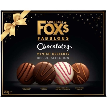 Picture of FOXS CHOCOLATEY WINTER DESSERT CARTON BOX 250GR